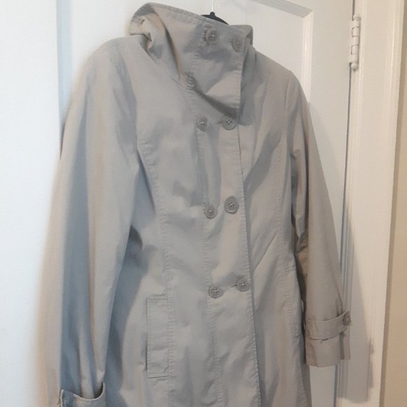 GREY JACOB TRENCH COAT - Picture 1 of 8